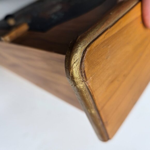 Vintage Rosemaling Hanging Wall Cabinet Signed by Aslaug - Picture 12 of 13